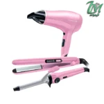 ست سشوار و اتو و فر کننده مو رمینگتون مدل CI5219GPR -1