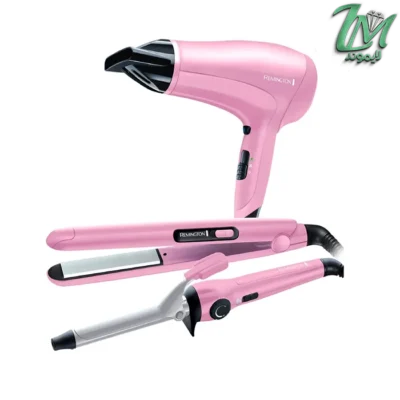 ست سشوار و اتو و فر کننده مو رمینگتون مدل CI5219GPR -1