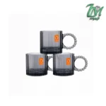 ماگ کریستالین دسته منجوقی DELI tz4301b