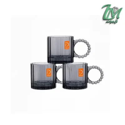 ماگ کریستالین دسته منجوقی DELI tz4301b