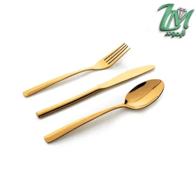 سرویس قاشق چنگال طلایی اوزلایف ۶ نفره مدل ozlife-36p